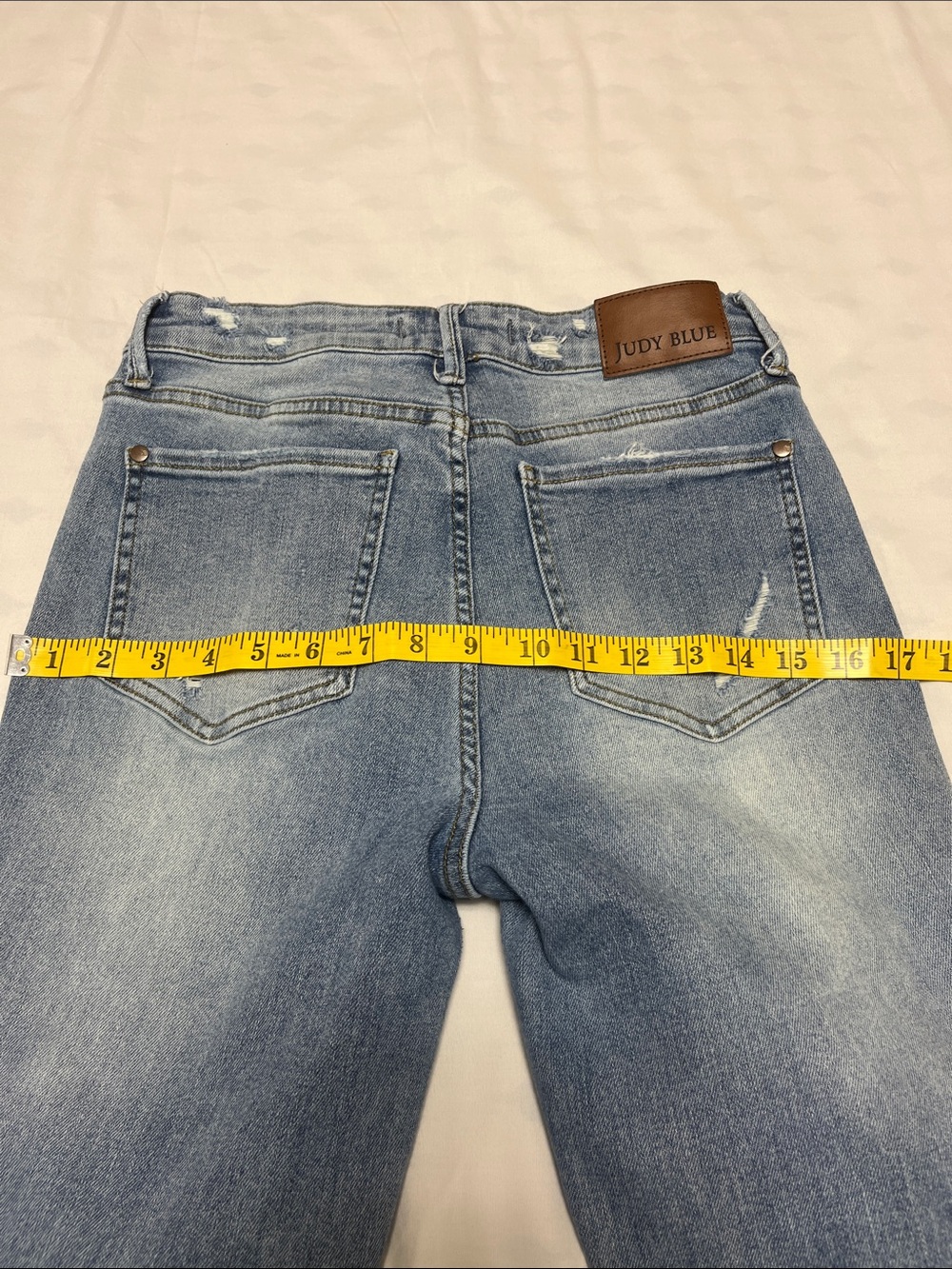 Judy Blue Light Wash Flare Jeans - Picture 9 of 10